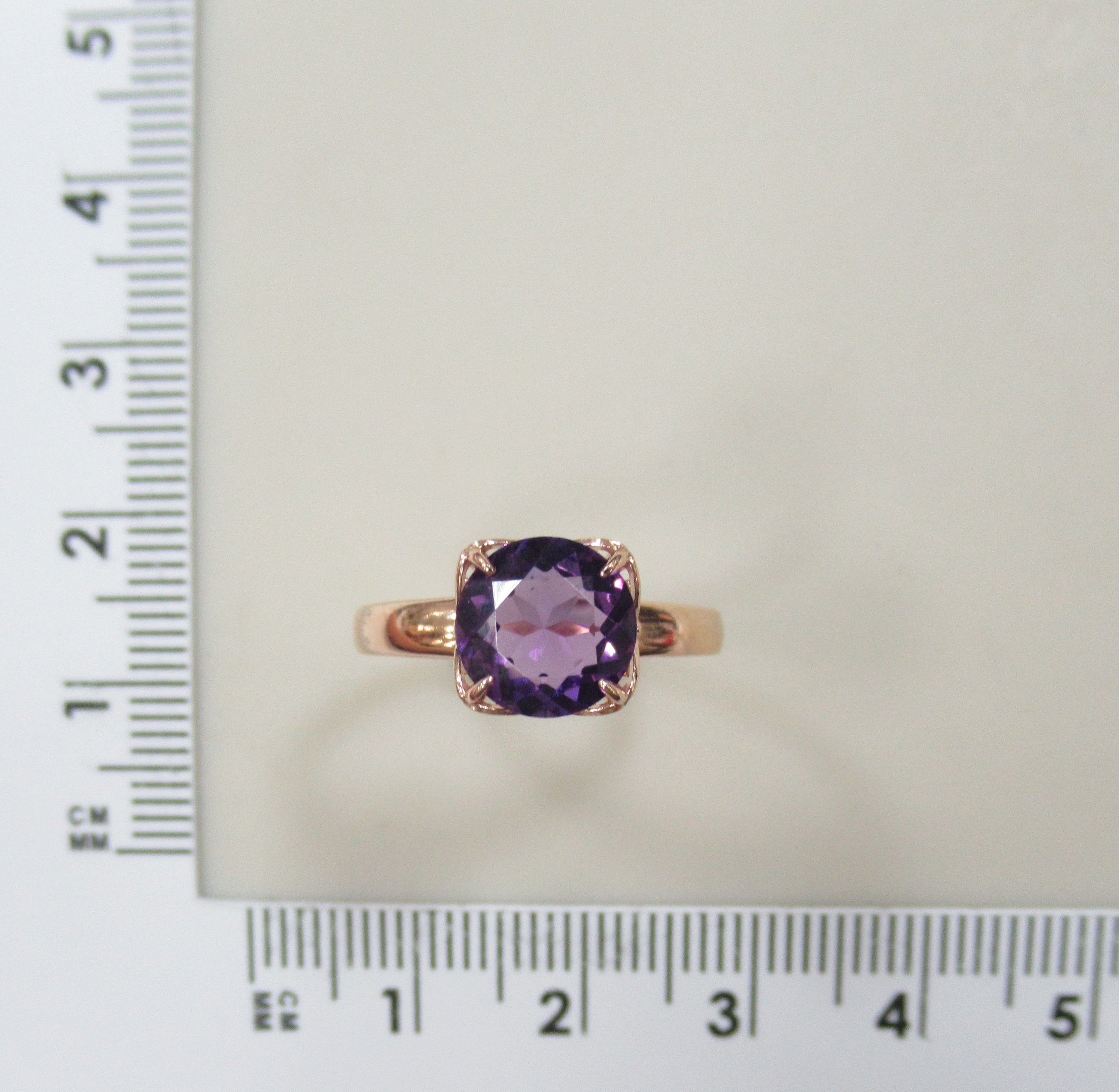 Серебряное кольцо с аметистом